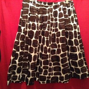 Anne Klein Brown, black and white Skirt